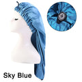 Long Satin Bonnet Sleep Cap For Long Hair