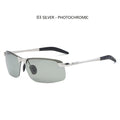 Rimless Photochromic Polarized Sunglasses