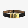 Engrave Polished Customized Leather Bracelets