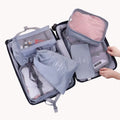 8/7 pcs Set Travel Organizer Storage Bags Suitcase