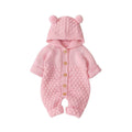 Winter Newborn Sweater Hooded Jumpsuit