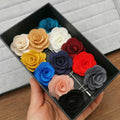 12pcs accFabric Flower Brooch, Lapel Pins