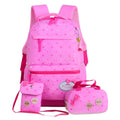 3pcs/Set Children Teenagers Girls Printing School Backpack