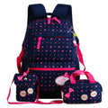 3pcs/Set Children Teenagers Girls Printing School Backpack