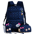 3pcs/Set Children Teenagers Girls Printing School Backpack