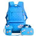 3pcs/Set Children Teenagers Girls Printing School Backpack