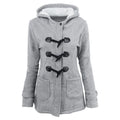 Women's Zipper Hooded Coat Long Trench