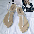 New Flat Bling Clip T-type Fashion Buckle Beach Ladies Sandals