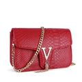 Stone Pattern Handbag Crocodile Leather Crossbody Bags