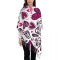 Women Scarf Abstract Love Pattern Valentine's Winter Shawls