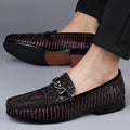 Genuine Crocodile Leather Loafers for Men
