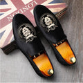 Men's Fashion Embroidery Slip-on Loafers