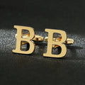High Quality Gold A-Z Cufflinks for Men's Luxury Shirt CuffLinks