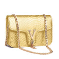 Stone Pattern Handbag Crocodile Leather Crossbody Bags