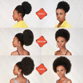 Kinky Big Afro Puff Drawstring Ponytail Extensions