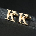 High Quality Gold A-Z Cufflinks for Men's Luxury Shirt CuffLinks