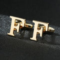 High Quality Gold A-Z Cufflinks for Men's Luxury Shirt CuffLinks