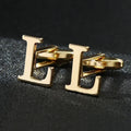 High Quality Gold A-Z Cufflinks for Men's Luxury Shirt CuffLinks