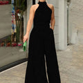 Halter Neck Long Summer Jumpsuit
