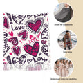 Women Scarf Abstract Love Pattern Valentine's Winter Shawls