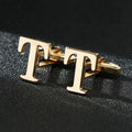 High Quality Gold A-Z Cufflinks for Men's Luxury Shirt CuffLinks