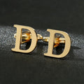High Quality Gold A-Z Cufflinks for Men's Luxury Shirt CuffLinks