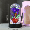 Creative Valentine's Day Gift Rose in Glass Cover Light Up