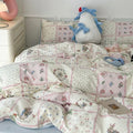 Cute Printed Duvet Cover Sets with Flat Sheets Pillowcases