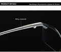 Rimless Photochromic Polarized Sunglasses
