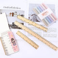 Vintage Wooden Measuring Rulers for School, office, Home