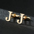 High Quality Gold A-Z Cufflinks for Men's Luxury Shirt CuffLinks