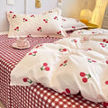 Cute Printed Duvet Cover Sets with Flat Sheets Pillowcases