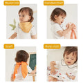 100% Cotton Elinfant 5pcs Gift Set Bamboo Muslin Bib Burp Cloth