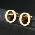 High Quality Gold A-Z Cufflinks for Men's Luxury Shirt CuffLinks