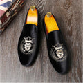 Men's Fashion Embroidery Slip-on Loafers