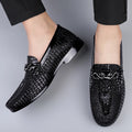 Genuine Crocodile Leather Loafers for Men