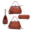 New Fashion Tote Messenger Clutch Leather Handbags