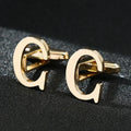 High Quality Gold A-Z Cufflinks for Men's Luxury Shirt CuffLinks