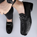 Genuine Crocodile Leather Loafers for Men