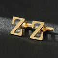 High Quality Gold A-Z Cufflinks for Men's Luxury Shirt CuffLinks