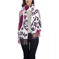 Women Scarf Abstract Love Pattern Valentine's Winter Shawls
