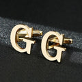 High Quality Gold A-Z Cufflinks for Men's Luxury Shirt CuffLinks