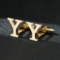 High Quality Gold A-Z Cufflinks for Men's Luxury Shirt CuffLinks