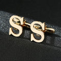 High Quality Gold A-Z Cufflinks for Men's Luxury Shirt CuffLinks