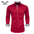 New 100% Cotton Long Sleeve Slim Formal Casual Shirt