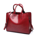 High-Quality Spanish Brand Trunk Leather Tote Shoulder Ladies Bag