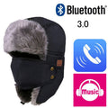 Unisex Flaps Winter Faux Fur Bluetooth Earphones Hat