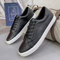 White Black Style Lace Up Men's Fashion Vulcanized Sneakers