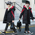 High-Quality Unisex Long Hooded Waterproof Thicken Coat For Kids