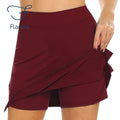Fashion High Waist Slim Pocket Mini Skirt Pant